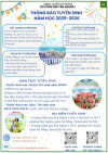 THÔNG BÁO TUYỂN SINH NĂM HỌC 2025-2026
